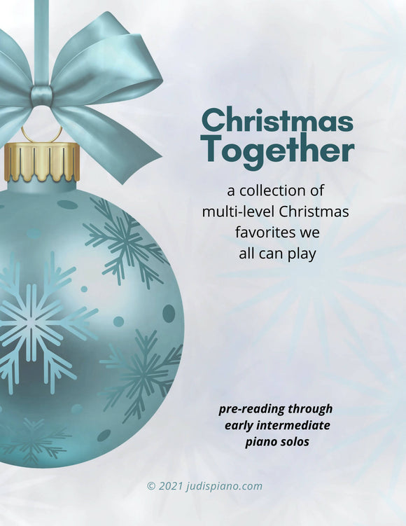 Christmas Together - Studio License - Collection of multi-level piano solos