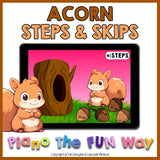 Boom Cards: Acorn Steps and Skips