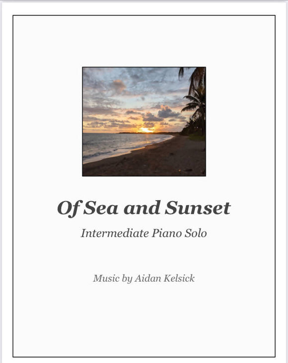 Of Sea and Sunset - Intermediate Piano Solo (JudisPiano)