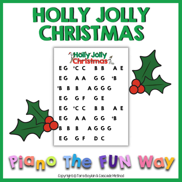 Piano Sheet: Holly Jolly Christmas