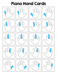 Piano Hand Cards