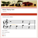 Google Classroom DIGITAL Music Theory Lesson 20 TEST UNIT 5 - Self-Grading