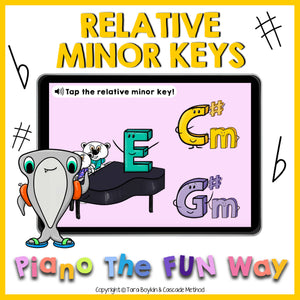 Boom Cards: Relative Minor Keys