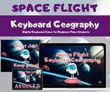 Space Flight Keyboard Geography Digital Game