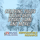 The January Piano Book: Winter-Themed Activities and Music for Piano Students