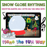 Boom Cards: Snow Globe Rhythms - Notes