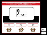 Ships Ahoy | Grand Staff Treble and Bass Notes | Interactive Digital Music Game