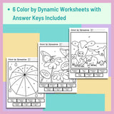 Spring Themed Color by Dynamics Worksheets | Music Dynamics Activities