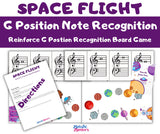 Space Flight- G Position Note Recognition Board Game
