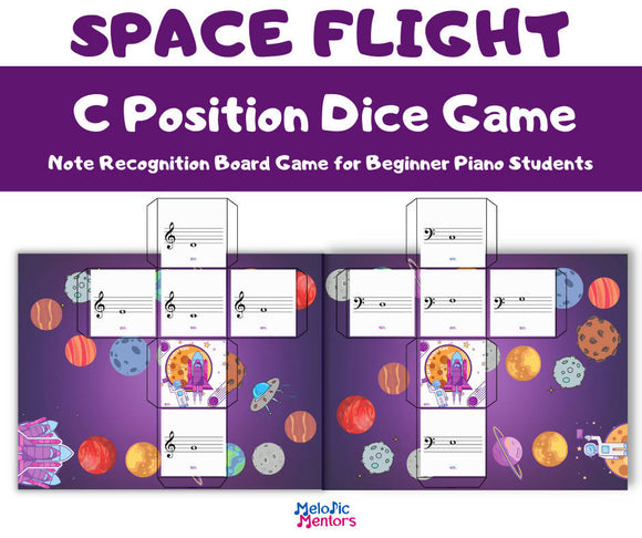 Space Flight Dice Game - C Position Note Recognition