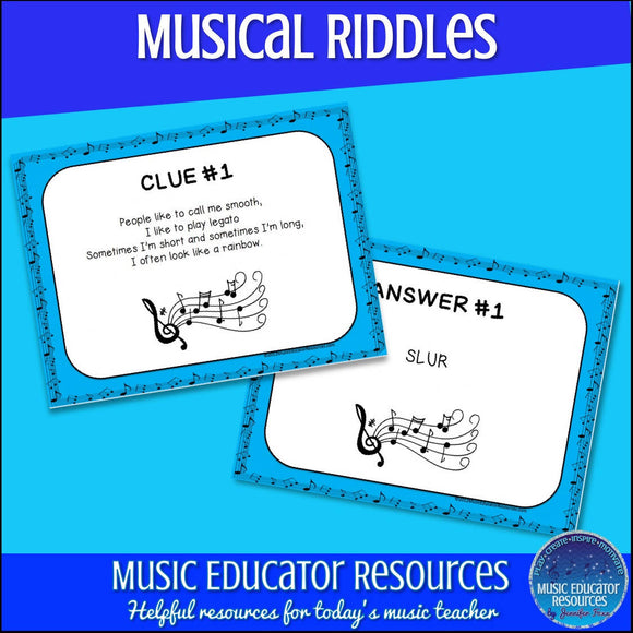 Musical Riddles – Music Teacher Resources