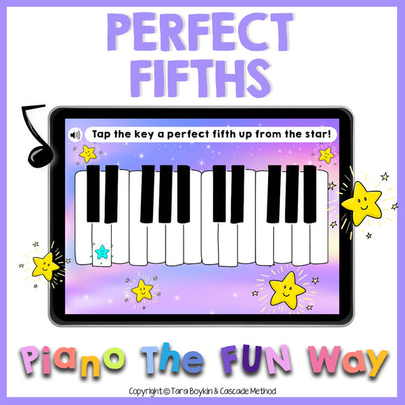 Boom Cards: Perfect Fifths