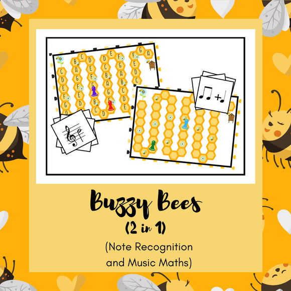 Buzzy Bees | Note Recognition & Music Maths Game (2 Games in 1)