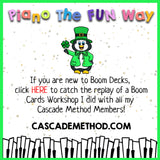 Boom Cards: Grand Staff Level 3 St. Patrick Day Themed