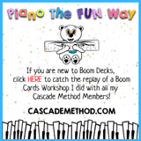 Boom Cards: NoteMatch - Middle B, C, D