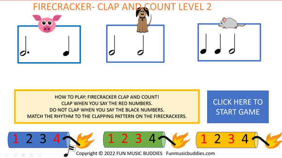 Firecracker Clap and Count - Interactive Game