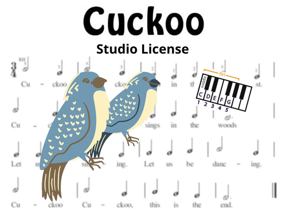 Cuckoo - Pre-Staff Alpha Notation STUDIO LICENSE