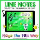 Boom Cards - Line Notes