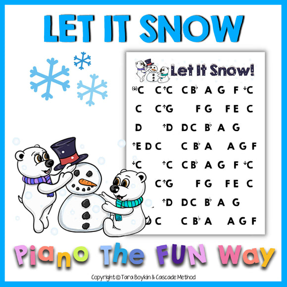 Piano Sheet: Let It Snow