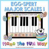 Boom Cards: Egg-Spert Major Scales 1