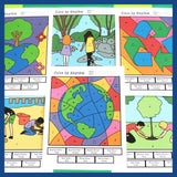 Earth Day Themed Color by Rhythm Worksheets