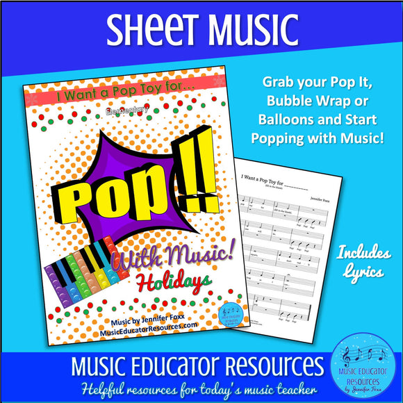 I Want a Pop Toy For | Pop With Music Holidays | Sheet Music | Unlimited Studio License