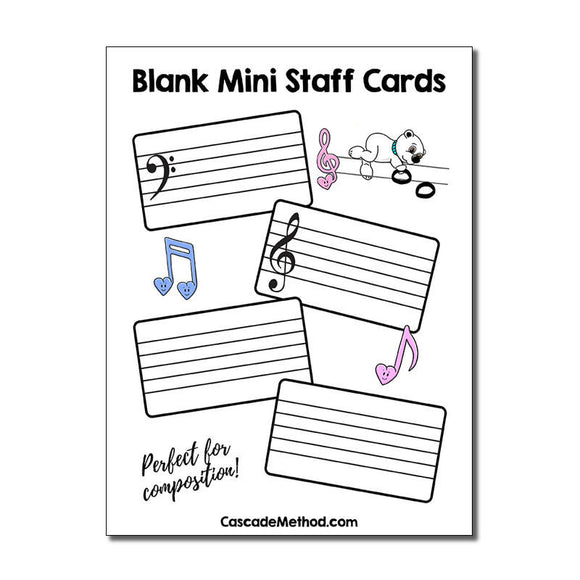 Blank Mini Staff Cards