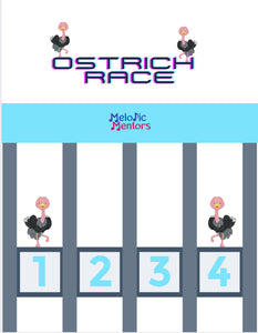Ostrich Race 3-in-1 Game - Keyboard Geography