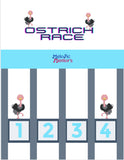 Ostrich Race 3-in-1 Game - Keyboard Geography