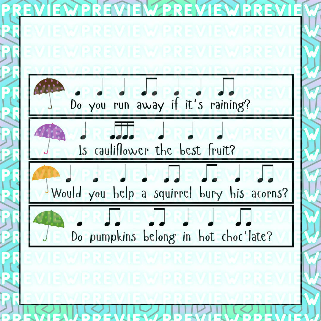 Park Walk | Note Reading, Rhythms, Improv, Note Values Game – Music ...