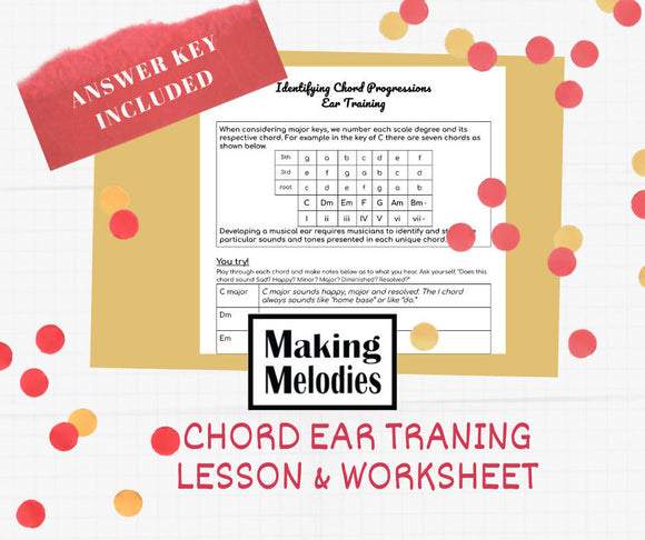 Identifying Chord Progressions Ear Training