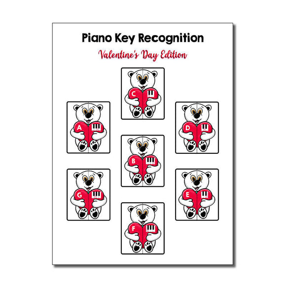 Piano Key Recognition ~ Valentine's Day Edition (Pink Keys)