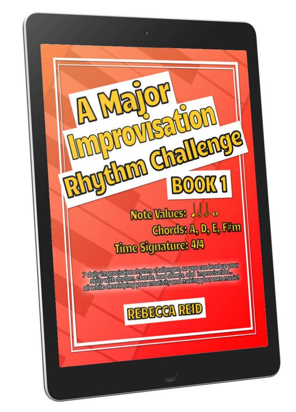 A Major Improvisation Rhythm Challenge Book 1 (PDF with Studio License)
