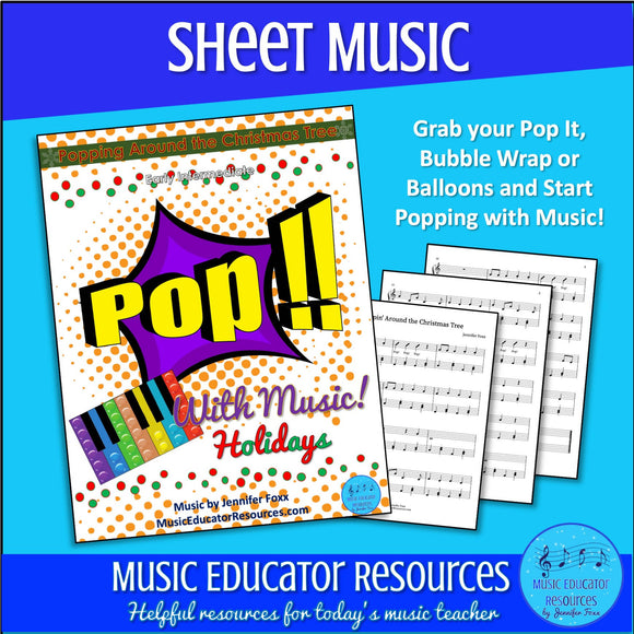 Poppin' Around the Christmas Tree| Pop With Music Holidays | Sheet Music | Unlimited Studio License