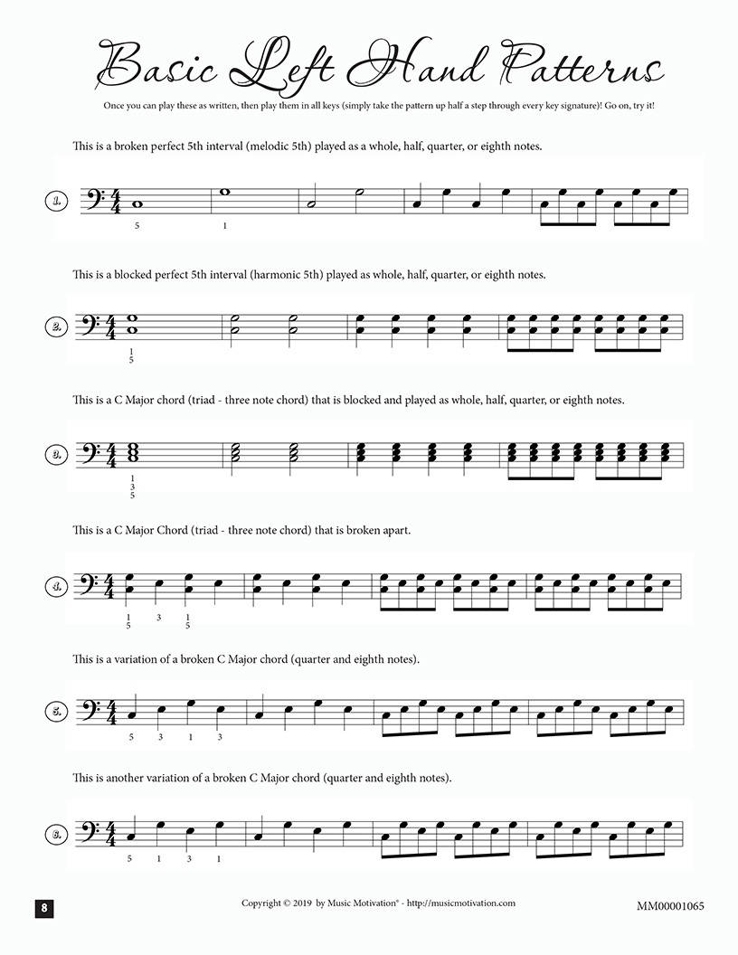 Studio License – 100 Left Hand Patterns Every Piano Player Should Know ...