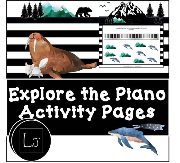 Explore the Piano: Activity pages