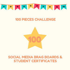 100 Pieces Challenge Brag Boards & Certificates