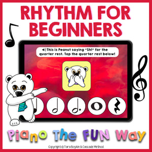 Boom Cards: Rhythm for Beginners