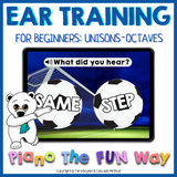 Boom Cards: Beginner Ear Training (Unisons-Octaves)