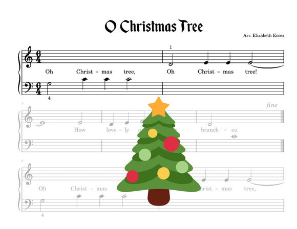 Oh Christmas Tree - Primer Level (Studio License)