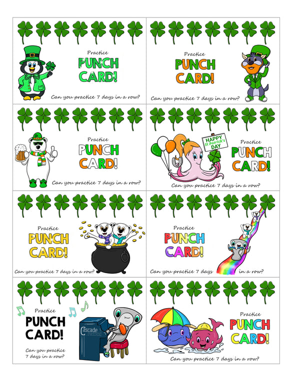 March Practice Punch Cards!