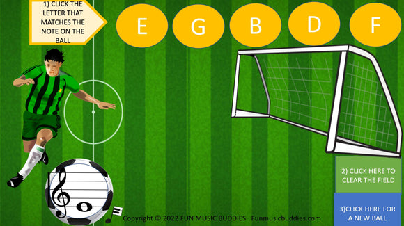 Soccer - Interactive Music Theory Game