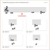 Google Classroom DIGITAL Music Theory Lesson 30: The Chromatic Scale - Self-Grading