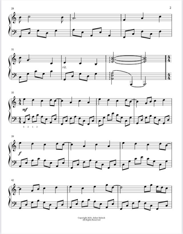 Of Sea and Sunset - Intermediate Piano Solo (JudisPiano) – Music ...