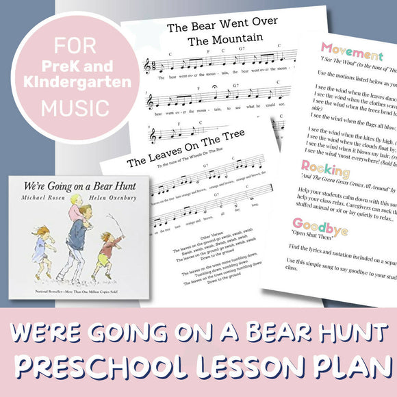 We're Going On A Bear Hunt Storybook Music Lesson Plan (PreK - 2)