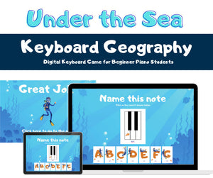 Under the Sea - Digital Keyboard Geography Game for Beginners