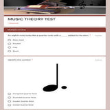 Google Classroom DIGITAL Music Theory Lesson 24 TEST UNIT 6 - Self-Grading