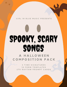 Spooky, Scary Songs: A Halloween Composition Pack