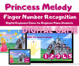 Princess Melody - Finger Number Recognition Digital Keyboard Game