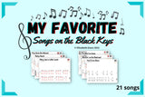 My Favorite Songs on the Black Keys - a Sequential Collection for Beginners - INDIVIDUAL LICENSE